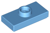Plaatje in Gallery viewer laden, LEGO® los onderdeel Plaat Aangepast Medium Blauw 15573