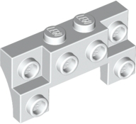 LEGO® los onderdeel Steen Aangepast in kleur Wit 14520