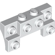 Plaatje in Gallery viewer laden, LEGO® los onderdeel Steen Aangepast in kleur Wit 14520