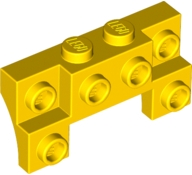 LEGO® los onderdeel Steen Aangepast in kleur Geel 14520