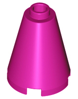 LEGO® los onderdeel Kegel in kleur Magenta 3942c