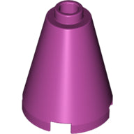 LEGO® los onderdeel Kegel in kleur Magenta 3942c