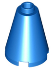 LEGO® los onderdeel Kegel in kleur Blauw 3942c