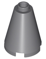 Plaatje in Gallery viewer laden, LEGO® los onderdeel Kegel Donker Blauwachtig Grijs 3942c
