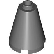 Plaatje in Gallery viewer laden, LEGO® los onderdeel Kegel Donker Blauwachtig Grijs 3942c