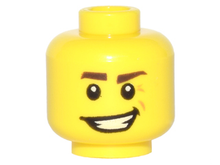 Plaatje in Gallery viewer laden, LEGO® los onderdeel Hoofd in kleur Geel 3626cpb1214