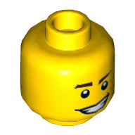 Plaatje in Gallery viewer laden, LEGO® los onderdeel Hoofd in kleur Geel 3626cpb1214