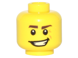 LEGO® los onderdeel Hoofd in kleur Geel 3626pb1214