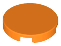 LEGO® los onderdeel Tegel Rond in kleur Oranje 14769