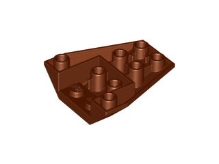 LEGO® los onderdeel Wig in kleur Roodachtig Bruin 13349