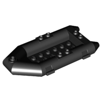 Plaatje in Gallery viewer laden, LEGO® los onderdeel Boot in kleur Zwart 30086c01