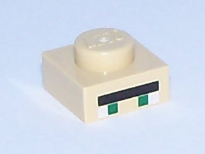 LEGO® los onderdeel Plaat met Motief Geelbruin 3024pb003