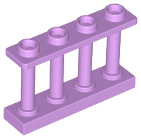 Plaatje in Gallery viewer laden, LEGO® los onderdeel Hek in kleur Medium Lavendel 15332