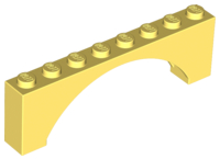 Plaatje in Gallery viewer laden, LEGO® los onderdeel Steen Boog Helder Lichtgeel 16577