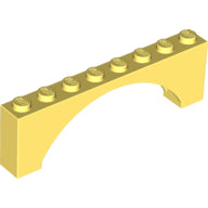 LEGO® los onderdeel Steen Boog Helder Lichtgeel 16577