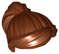 LEGO® los onderdeel Haar in kleur Roodachtig Bruin 87990