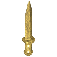Plaatje in Gallery viewer laden, LEGO® los onderdeel Wapen in kleur Parel Goud 18034
