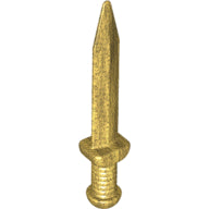 Plaatje in Gallery viewer laden, LEGO® los onderdeel Wapen in kleur Parel Goud 18034