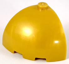 Plaatje in Gallery viewer laden, LEGO® los onderdeel Steen Rond in kleur Parel Goud 88293