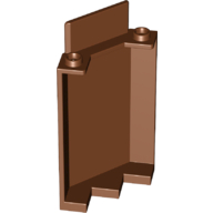 LEGO® los onderdeel Paneel in kleur Roodachtig Bruin 87421