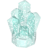 Plaatje in Gallery viewer laden, LEGO® los onderdeel Rots Glitter Doorschijnend Lichtblauw 52