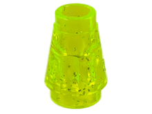 Plaatje in Gallery viewer laden, LEGO® onderdeel Kegel Glitter Doorschijnend Neon Groen 4589b