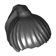 Plaatje in Gallery viewer laden, LEGO® los onderdeel Haar in kleur Zwart x104
