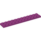 LEGO® los onderdeel Plaat Algemeen in kleur Magenta 2445