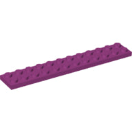 LEGO® los onderdeel Plaat Algemeen in kleur Magenta 2445