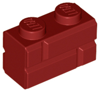 LEGO® los onderdeel Steen Aangepast Donkerrood 98283