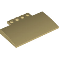 LEGO® los onderdeel Dakpan Gebogen in kleur Geelbruin 15625