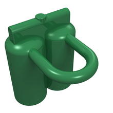 Plaatje in Gallery viewer laden, LEGO® los onderdeel Lijf Accessoire in kleur Groen 3838