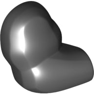 LEGO® los onderdeel Lijf Accessoire in kleur Zwart 10124