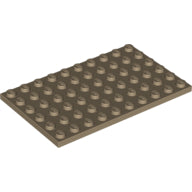 Plaatje in Gallery viewer laden, LEGO® los onderdeel Plaat Algemeen Donker Geelbruin 3033