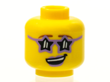 Plaatje in Gallery viewer laden, LEGO® los onderdeel Hoofd in kleur Geel 3626pb1230