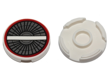 Plaatje in Gallery viewer laden, LEGO® los onderdeel Tegel Rond met Motief Wit 14769pb022