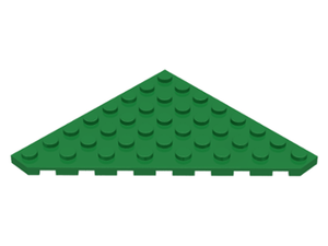 LEGO® los onderdeel Wig Plaat in kleur Groen 30504