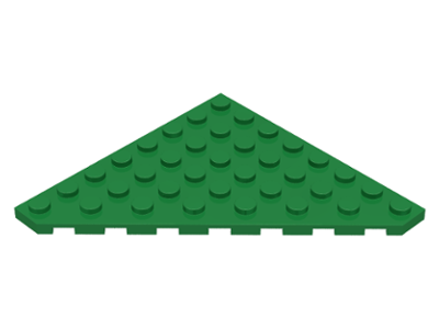 LEGO® los onderdeel Wig Plaat in kleur Groen 30504