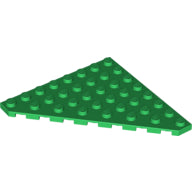 Plaatje in Gallery viewer laden, LEGO® los onderdeel Wig Plaat in kleur Groen 30504