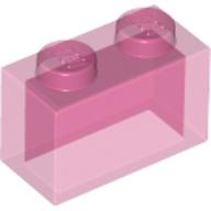 Plaatje in Gallery viewer laden, LEGO® los onderdeel Steen Doorzichtig Donkerroze 3065