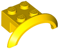 LEGO® los onderdeel Spatbord in kleur Geel 98282