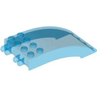 Plaatje in Gallery viewer laden, LEGO® los onderdeel Voorruit Doorzichtig Donkerblauw 46413
