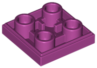 LEGO® los onderdeel Tegel Aangepast in kleur Magenta 11203