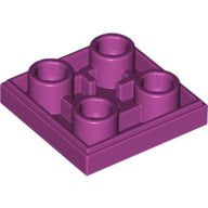 Plaatje in Gallery viewer laden, LEGO® los onderdeel Tegel Aangepast in kleur Magenta 11203
