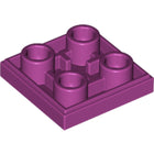 LEGO® los onderdeel Tegel Aangepast in kleur Magenta 11203