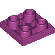 LEGO® los onderdeel Tegel Aangepast in kleur Magenta 11203