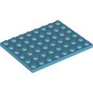LEGO® los onderdeel Plaat Algemeen Medium Azuurblauw 3036