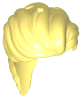 LEGO® los onderdeel Haar in kleur Helder Lichtgeel 18844