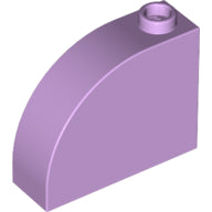 LEGO® los onderdeel Dakpan Gebogen in kleur Lavendel 33243