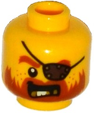 Plaatje in Gallery viewer laden, LEGO® los onderdeel Hoofd in kleur Geel 3626cpb1304